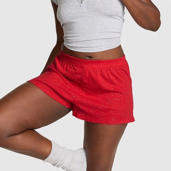 Victoria's Secret Pants - Red Women's pointelle boxer shorts